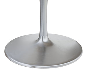 Zuo Modern Star Marble, MDF, Iron, Aluminum Modern Commercial Grade Dining Table Gray, Silver Marble, MDF, Iron, Aluminum