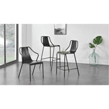 Callum Metal Chair - Set of 4 Metallic Gunmetal