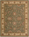 Nourison Living Treasures LI04 Persian Machine Made Loomed Indoor only Area Rug Green 9'9" x 13'9" 99446678294