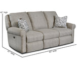 Southern Motion Key Note 341-61P Transitional  83"  Power Headrest Reclining Sofa 341-61P 210-17 330-14