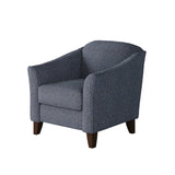 Fusion 452-C Transitional Accent Chair 452-C Sugarshack Navy Accent Chair