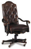 Grandover Traditional-Formal Tilt Swivel Chair In Poplar Solids, Cherry, Walnut & Maple Veneers, Golden Madrone Burl, Bonded Leather, Resin