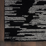 Nourison Michael Amini Ma30 Star SMR02 Glam Handmade Hand Tufted Indoor only Area Rug Black Ivory 5'3" x 7'3" 99446881342