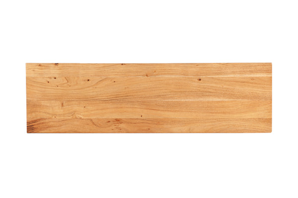 Porter Designs Bauhaus Solid Acacia Wood Modern Dining Bench Natural 07-162-13-0170T-KIT