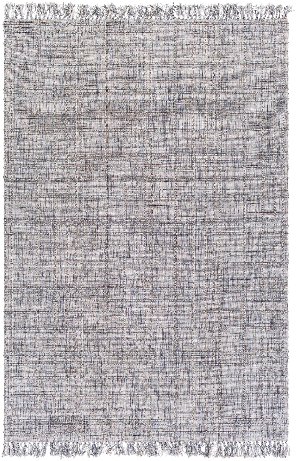 Yorkville YRK-2300 Modern Viscose, Wool, Polyester Rug YRK2300-81012 Light Gray, Dark Green, Ivory, Dark Brown, White 65% Viscose, 25% Wool, 10% Polyester 8'10" x 12'