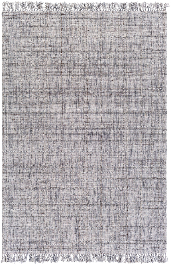 Yorkville YRK-2300 Modern Viscose, Wool, Polyester Rug YRK2300-81012 Light Gray, Dark Green, Ivory, Dark Brown, White 65% Viscose, 25% Wool, 10% Polyester 8'10" x 12'