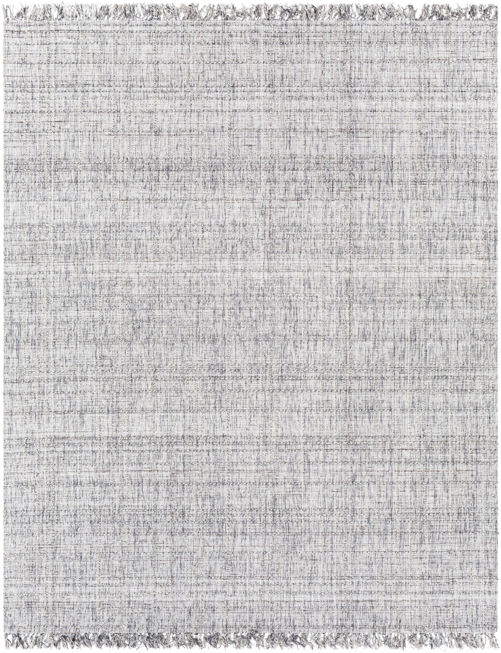 Yorkville YRK-2300 Modern Viscose, Wool, Polyester Rug YRK2300-81012 Light Gray, Dark Green, Ivory, Dark Brown, White 65% Viscose, 25% Wool, 10% Polyester 8'10" x 12'
