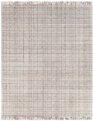 Yorkville YRK-2301 Modern Viscose, Wool, Polyester Rug YRK2301-810 Light Gray, Ivory, Dark Brown, White 65% Viscose, 25% Wool, 10% Polyester 8' x 10'