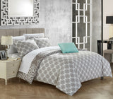 Murano Grey Queen 4pc Duvet Set