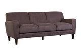 Evan Soft Textured Microfiber Contemporary Sofa