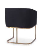 VIG Furniture Modrest Yukon - Modern Black & Antique Brass Dining Chair VGVCB8362-BC-DC