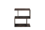 Porter Designs Fall River Solid Sheesham Wood Contemporary Bookcase Gray 10-117-01-4497