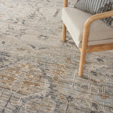 Nourison Nyle NYE02 Bohemian Machine Made Power-loomed Indoor only Area Rug Ivory Taupe 9'10" x 13'6" 99446104281