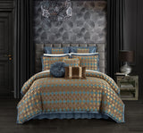 Sue Blue Queen 9pc Comforter Set