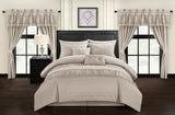 Mykonos Taupe Queen 20pc Comforter Set