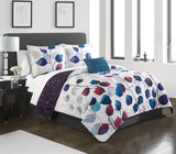 Alecto King 4pc Quilt Set