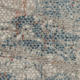Nourison Rustic Textures RUS15 Painterly Machine Made Power-loomed Indoor Area Rug Light Grey/Blue 7'10" x 10'6" 99446799494