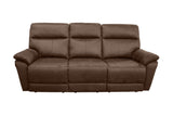 Porter Designs Pagosa Power Transitional Reclining Sofa Brown 03-202C-47-8190