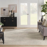 Nourison Michael Amini Ma30 Star SMR02 Glam Handmade Hand Tufted Indoor only Area Rug Ivory/Grey 7'9" x 9'9" 99446881205