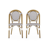 Remi Outdoor French Bistro Chairs - Set of 2