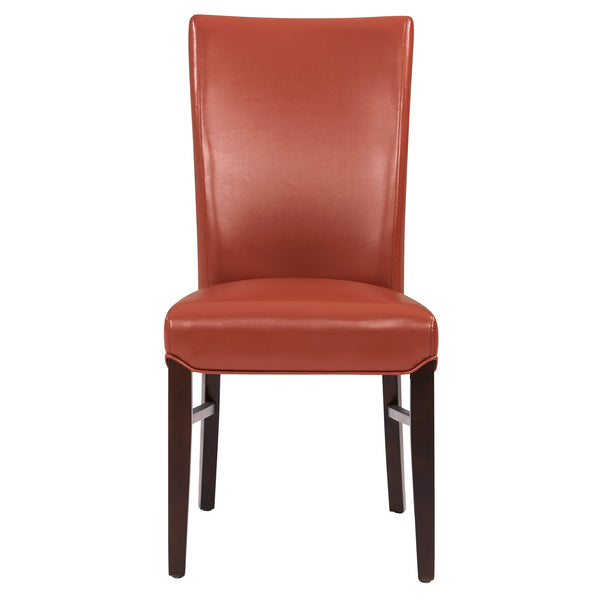 Milton Bonded Leather Dining Chair Set of 2 - Stylish Parsons Accent Chairs for Modern Interiors