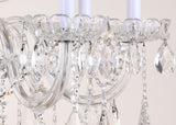 Bethel Chrome Chandelier in Metal & Crystal