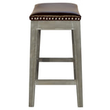 Elmo Bonded Leather Counter Stool - Brown