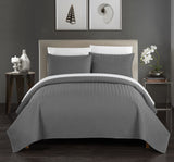 Weaverland Charcoal Grey Twin 2pc Quilt Set