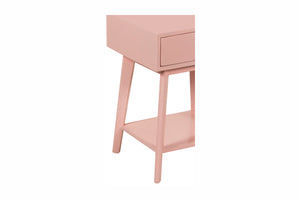 Porter Designs Capri Solid Wood Modern Nightstand Pink 04-108-04-6845