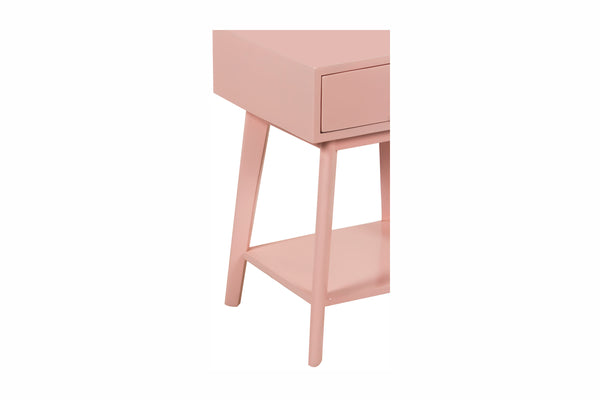 Porter Designs Capri Solid Wood Modern Nightstand Pink 04-108-04-6845