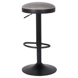 Juno Leatherette Gaslift Backless Swivel Bar Stool - Set of 2