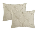 Daya Taupe King 4pc Duvet Set