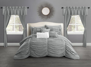 Avila Grey King 20pc Comforter Set