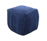 Dinesh Navy Ottoman