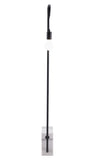 Zuo Modern Lancia Steel, Marble Industrial Commercial Grade Floor Lamp Black, White Steel, Marble