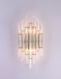 Bethel Gold Wall Sconce in Metal & Glass