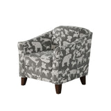Fusion 452-C Transitional Accent Chair 452-C Doggie Graphite Accent Chair
