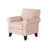 Fusion 512-C Transitional Accent Chair 512-C Clover Coral  Accent Chair