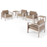 Cape Coral Outdoor 4 Seater  Club Chair and Table Set