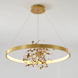 Bethel Gold LED Chandelier in Stainless Steel & Aluminum