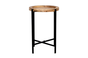 Porter Designs Camden Solid Wood Transitional End Table Natural 05-215-08-4016