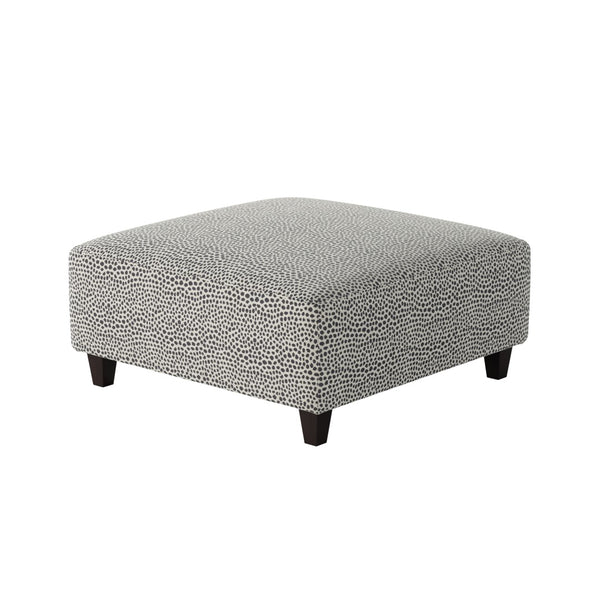 Fusion 109-C Transitional Cocktail Ottoman 109-C Faux Skin Carbon 38" Square Cocktail Ottoman