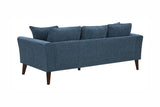 Porter Designs Percy Soft Microfiber Contemporary Sofa Blue 01-33C-01-5311