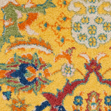 Nourison Allur ALR03 Bohemian Machine Made Power-loomed Indoor only Area Rug Yellow Multicolor 9' x 12' 99446837547