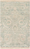 Zainab ZAI-2302 Traditional Cotton, Polyester Rug ZAI2302-69 Sage, Dark Green, Lime, Pale Pink, White 70% Cotton, 30% Polyester 6' x 9'