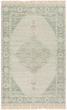 Zainab ZAI-2306 Traditional Cotton, Polyester Rug ZAI2306-69 Sage, Dark Green, Lime, White 70% Cotton, 30% Polyester 6' x 9'