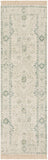 Zainab ZAI-2308 Traditional Cotton, Polyester Rug ZAI2308-268 Sage, Dark Green, Lime, White 70% Cotton, 30% Polyester 2'6" x 8'