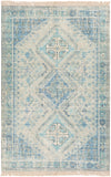 Zainab ZAI-2314 Traditional Cotton, Polyester Rug ZAI2314-81012 Sky Blue, Navy, Sage, Lime, Dark Green, White 70% Cotton, 30% Polyester 8'10" x 12'