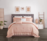 Kensley Blush Queen 5pc Comforter Set