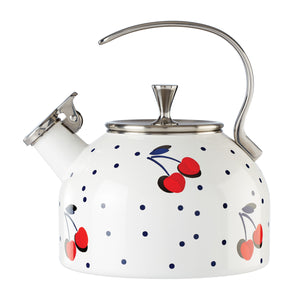 Kate Spade Vintage Cherry Dot Tea Kettle 890829 890829-LENOX